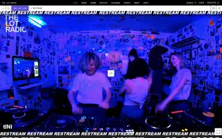 The Lot Radio homepage website preview