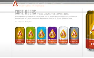 Austin Beer Works homepage website preview