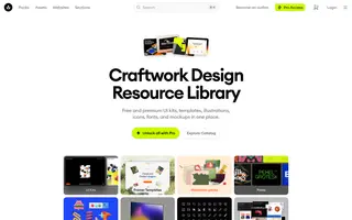 Craftwork homepage website preview