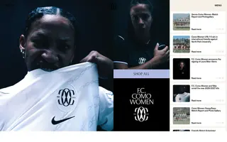F.C. Como Women homepage website preview