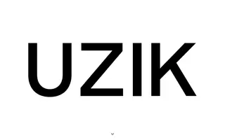 Uzik homepage website preview