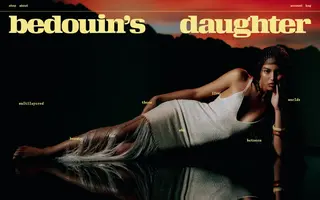 Bedouin's Daughter homepage website preview