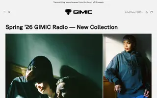 GIMIC Radio homepage website preview