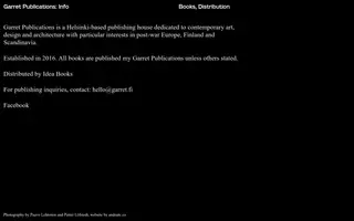 Garret Publications homepage website preview