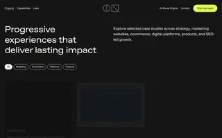 Made by ON homepage website preview