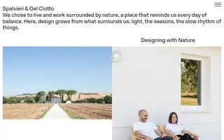Spalvieri & Del Ciotto homepage website preview