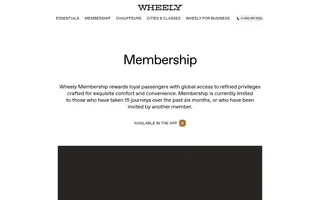 Wheely homepage website preview