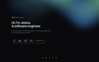 Jesica homepage website preview