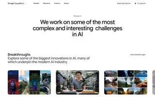 Gemini homepage website preview