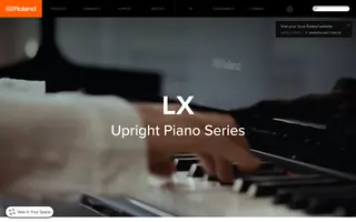 Roland homepage website preview