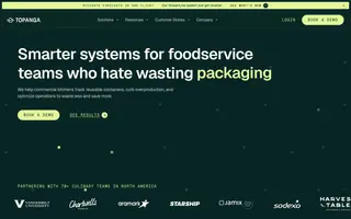 Topanga homepage website preview
