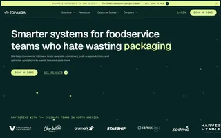 Topanga homepage website preview