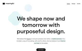 Meaningful homepage website preview