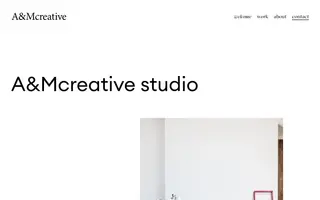 A&Mcreative homepage website preview
