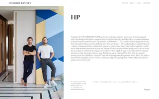 Humbert & Poyet homepage website preview
