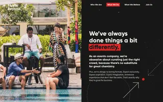This is Beyond homepage website preview