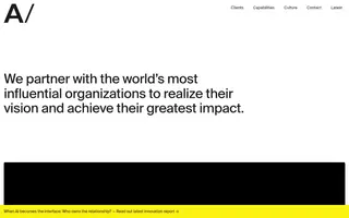 Area 17 homepage website preview