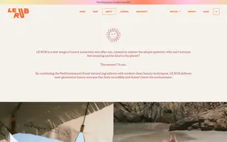 Le Rub homepage website preview