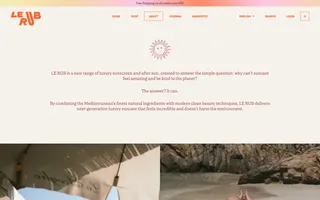 Le Rub homepage website preview