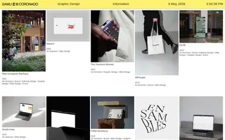 Samu Coronado homepage website preview