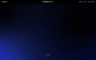 Hypebeast homepage website preview