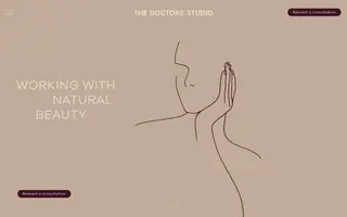 The Doctors' Studio homepage website preview