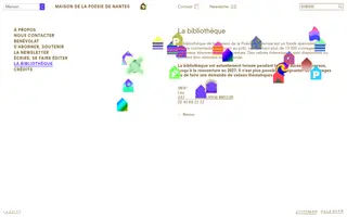 Maison de la Poésie de Nantes homepage website preview