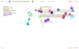 Maison de la Poésie de Nantes homepage website preview