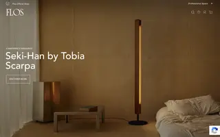 Flos homepage website preview