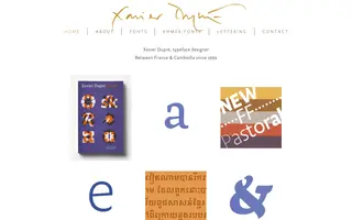 Xavier Dupré homepage website preview