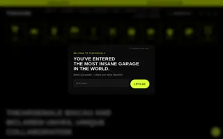 TheArsenale homepage website preview