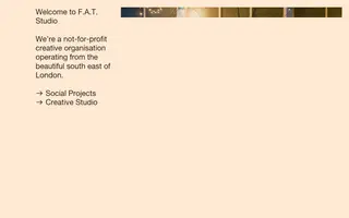 F.A.T. Studio homepage website preview