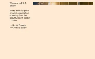 F.A.T. Studio homepage website preview
