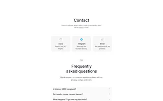 Visitors homepage website preview