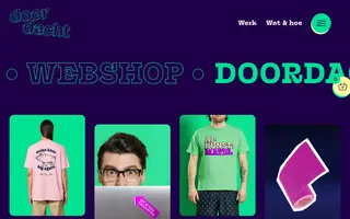 Doordacht homepage website preview