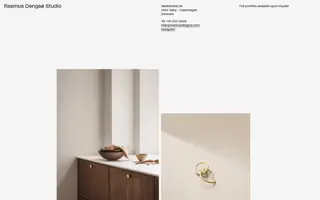 Rasmus Dengsø Studio homepage website preview