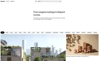 Space10 homepage website preview