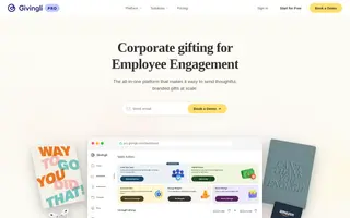 Givingli homepage website preview