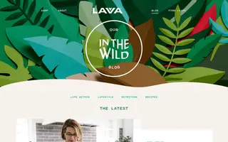 Lavva homepage website preview