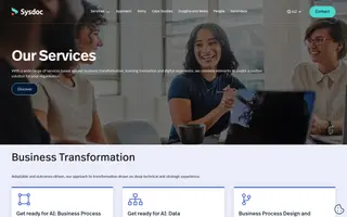 Sysdoc homepage website preview