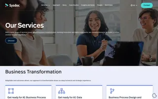 Sysdoc homepage website preview
