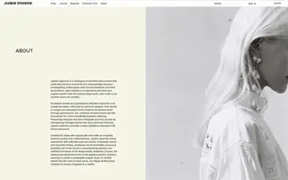 Jasmin Sparrow homepage website preview