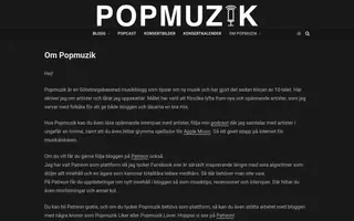 Popmuzik homepage website preview