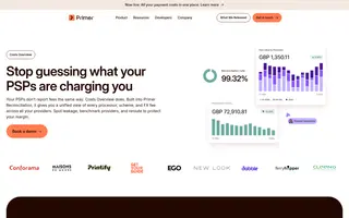 Primer homepage website preview