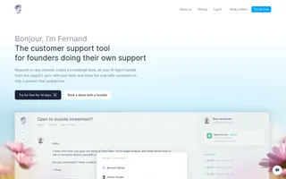 Fernand homepage website preview