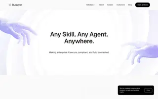 Runlayer homepage website preview