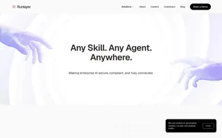 Runlayer homepage website preview
