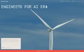 AttoLabs homepage website preview