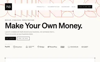M0 homepage website preview