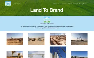 Land To Brand homepage website preview